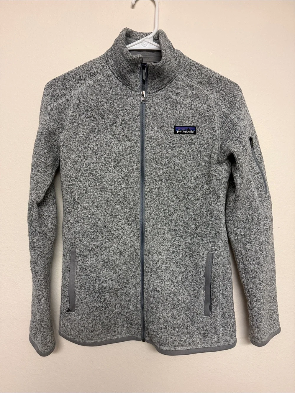 Patagonia Gray Full-Zip Fleece Jacket